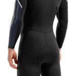 2020 2XU Mens Pro Swim Run SR1 Wetsuit Black Blue Surf Print MW5479c