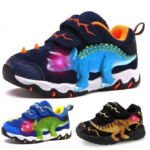3 10 Years Old Boys Dinosaur LED Glowing Sneakers Shoes 16 Colors
