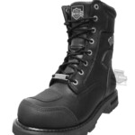 96121 Harley Davidson Mens Richfield Black Leather Mid Cut Boot