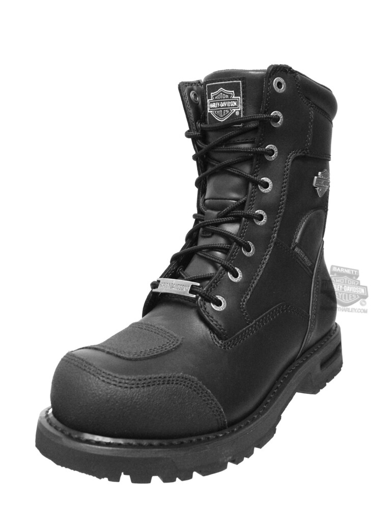 96121 Harley Davidson Mens Richfield Black Leather Mid Cut Boot 