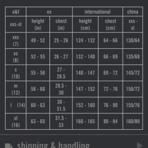 Abercrombie Size Chart Youth