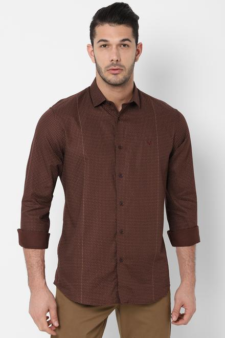 Allen Solly Shirts Allen Solly Brown Shirt For Men At Allensolly