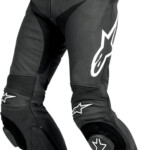 Alpinestars Track Leather Motorcycle Pants Black