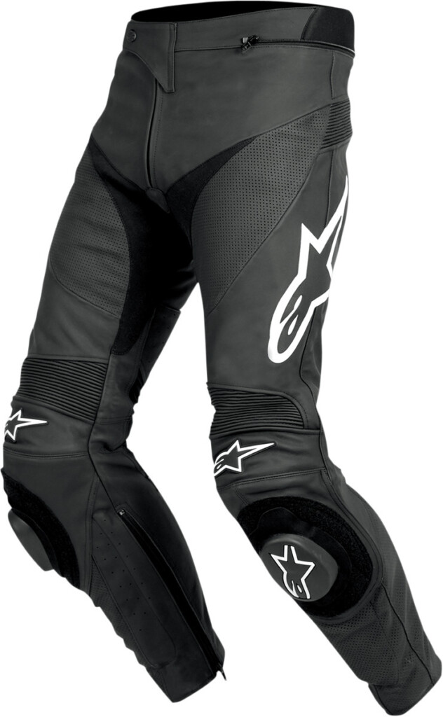 Alpinestars Track Leather Motorcycle Pants Black