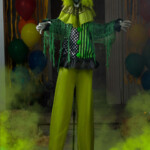 Animated Green 5 5ft Clown