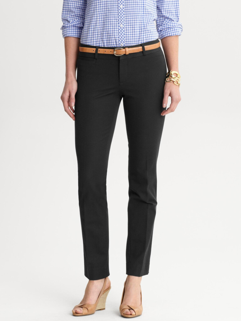 Banana Republic Sloan fit Slim Ankle Pant In Black Lyst