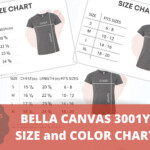 Bella Canvas 3001Y Size Chart Youth Unisex Jersey T shirt Etsy