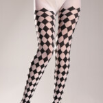 Black And White CheckeRed Pantyhose SpicyLegs