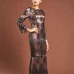 Black French Lace Baju Kurung Dress Baju Raya