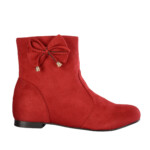 Buy Online Red Suede Ankle Boot From Footwear For Women By Nell For