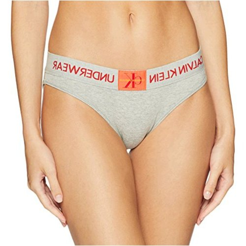 Calvin Klein Women s Monogram Bikini Grey Heather Grey Heather Size