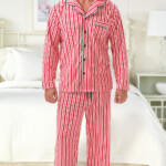 Candy Cane Fleece Men s Pajamas In Fleece Pajamas For Men Pajamas For