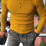 Carlos Slim Fit Polo Sweater Mustard Slim Fit Polo Shirts Best Polo