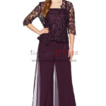 Champagne Lace 3PC Pantset Mother Of The Bride Pant Suits Summer