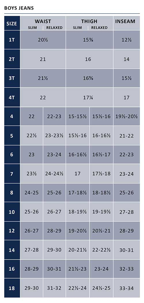 Bke Pants Size Chart