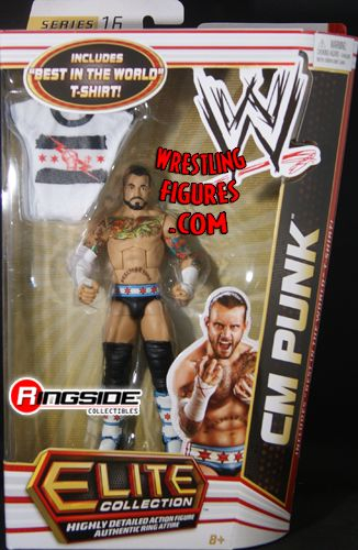 CM Punk WWE Elite 16 Ringside Collectibles