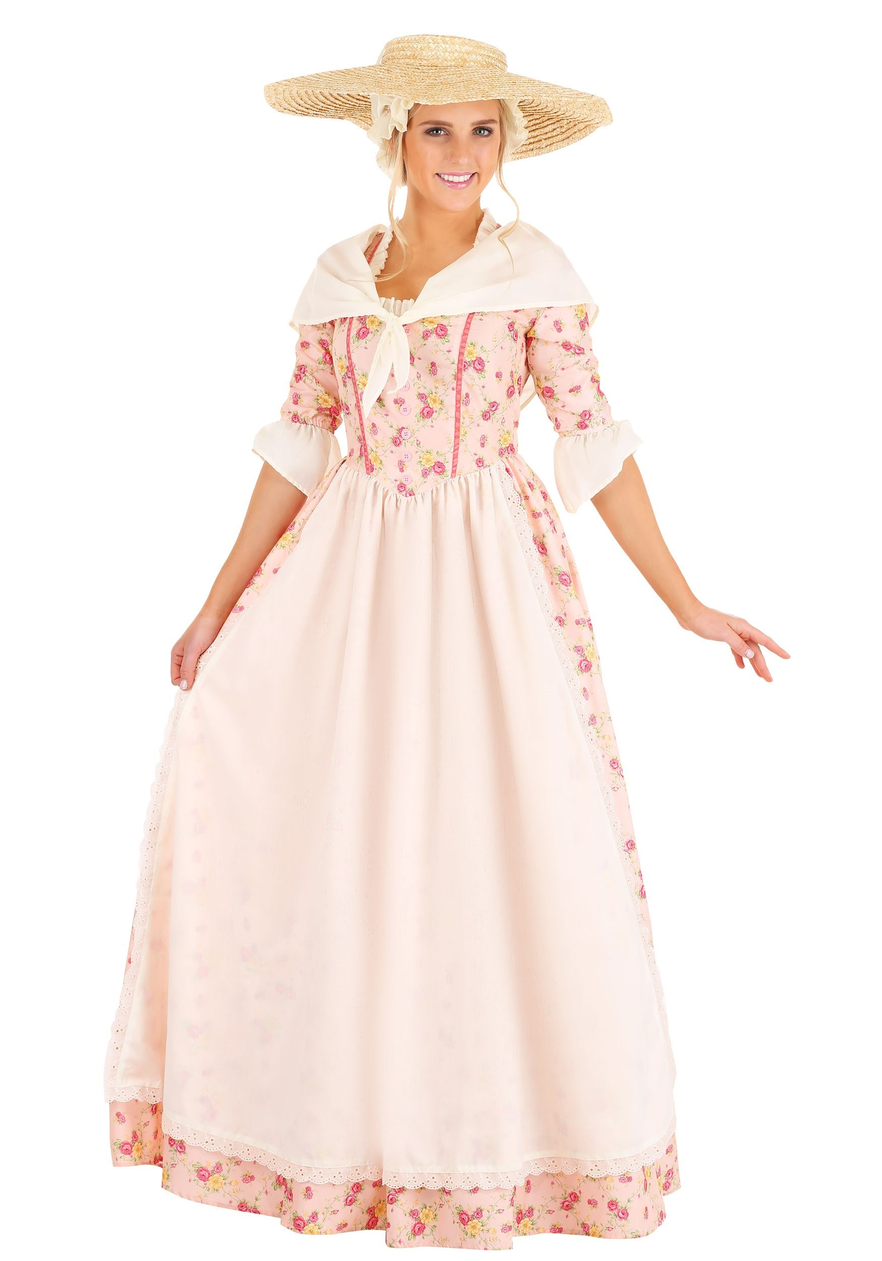 Colonial Dress Women S Costume - Size-Chart.net