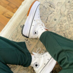 Converse Run Star Hike Platform Sneaker White Black Gum