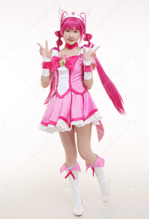 Cure Happy Hoshizora Miyuki Costume Smile Pretty Cure Cosplay 