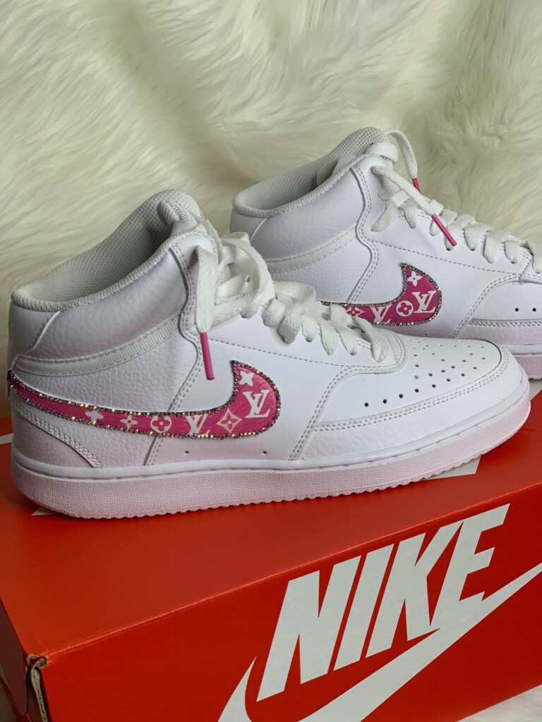 Custom Nike Shoes Pink Designer Bling Dreamy Designs By Nikki