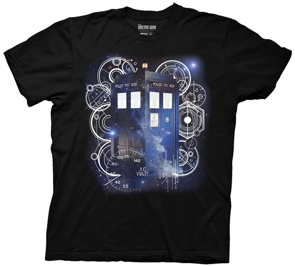 Doctor Who Shirt Tardis Space Tech Black T Shirt Doctor Who Shirts