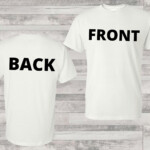 Front Back White T shirt Mockup White Gildan Tshirt MockUp Etsy