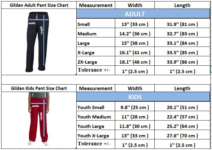 Hollister Sweat Pant Size Chart