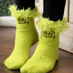 Grinch Fuzzy Socks