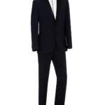 Hugo Boss Classic Mens Jelvan Liven Black Wool Dinner Suit