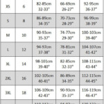 International Size Guide And Measuring Chart Measurement Chart
