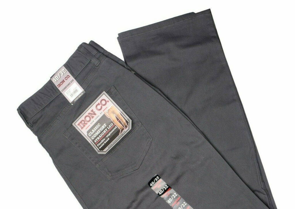 Iron Clothing Iron Co Pants Classic Comfort Fit Straight Leg In Dark 