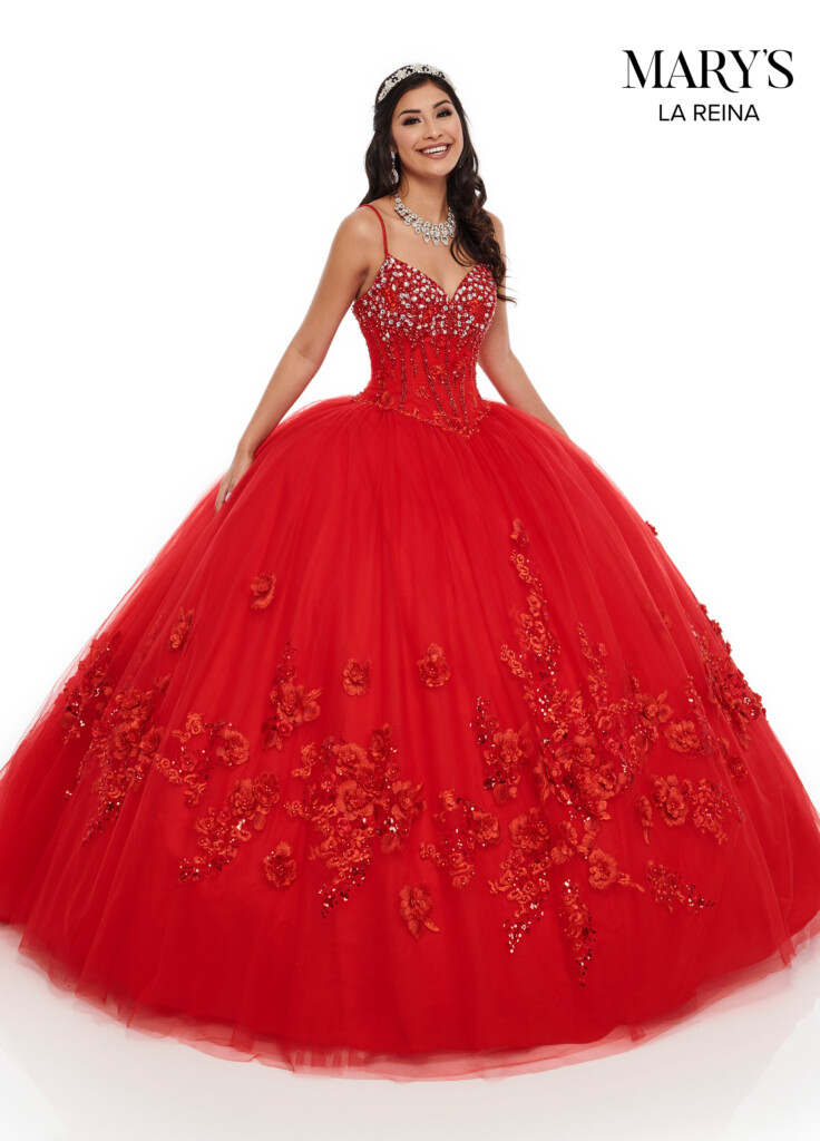 Lareina Quinceanera Dresses Style MQ2092 In Red Color