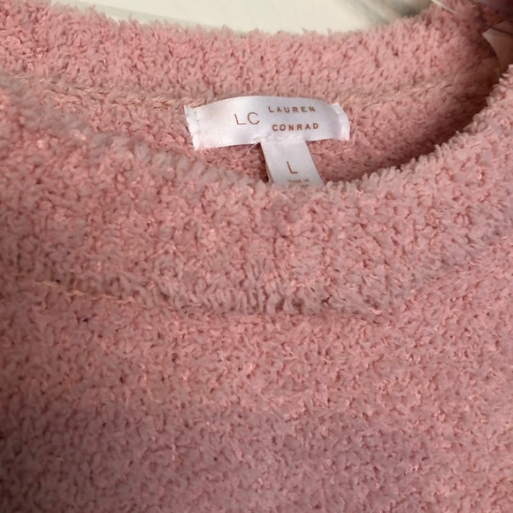 LC Lauren Conrad Sweaters Pink Teddy Sweater Size L Poshmark
