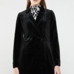 Luxe Longline Velvet Blazer Black ONLY Jackets Superbalist