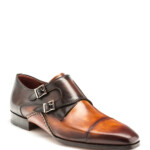 Magnanni Men s Ondara Double Monk Two Tone Leather Shoes Neiman Marcus