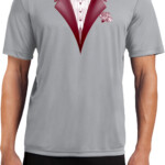 Maroon Tuxedo Mens Moisture Wicking Shirt Maroon Tuxedo Mens Shirts