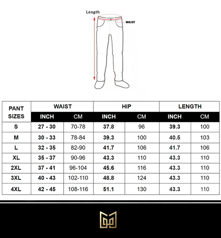 Zara Men s Pants Size Chart Size Chart