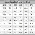 Men s Shoe Size Chart