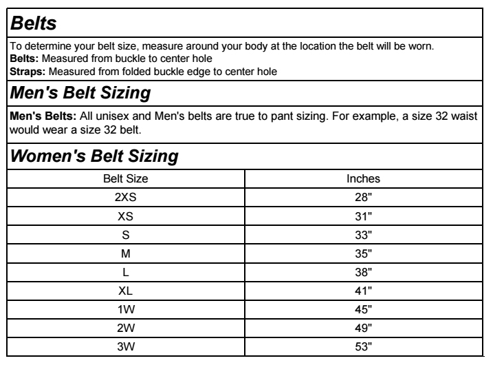 Mens And Womens Size Chart Comparison GuardianPro