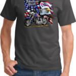 Mens Biker Shirt American Pride Motorcycle Tee T Shirt American Pride