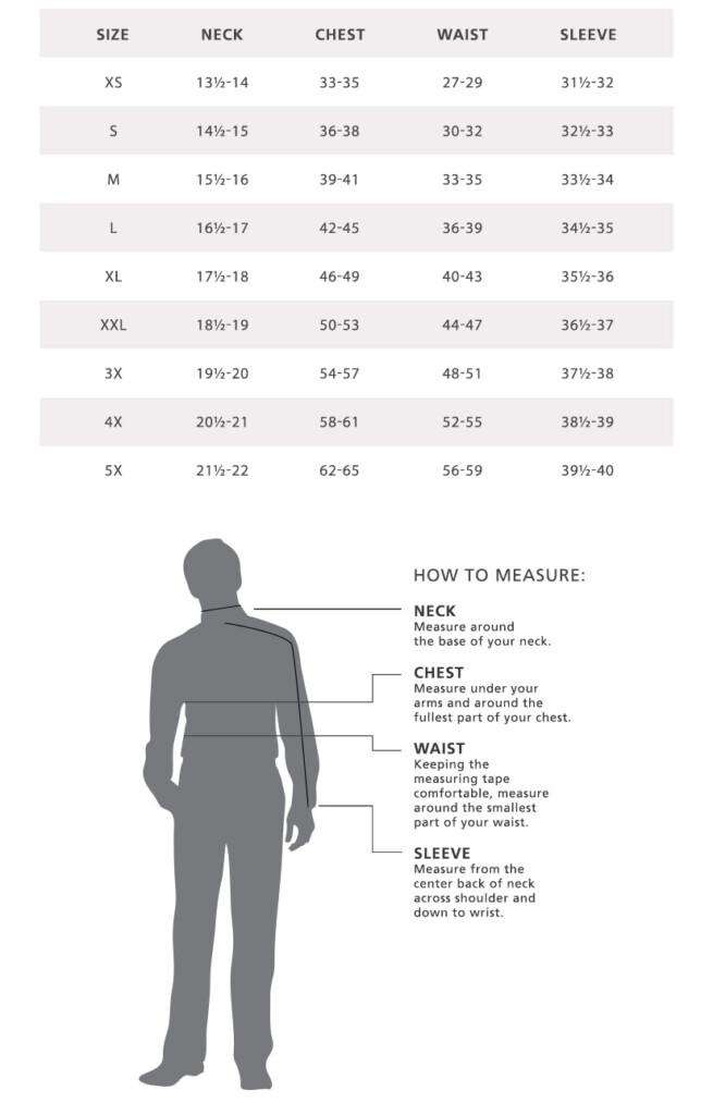 Nike Mens Shirt Size Chart - Size-Chart.net