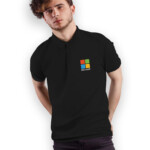 Microsoft Polo T Shirt CrazyMonk