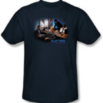 NCIS Adult T shirt Original Cast Crime Drama Navy Blue Tee Shirt