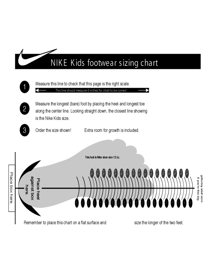 Nike Youth To Women's Shoe Size Conversion Chart - Size-Chart.net