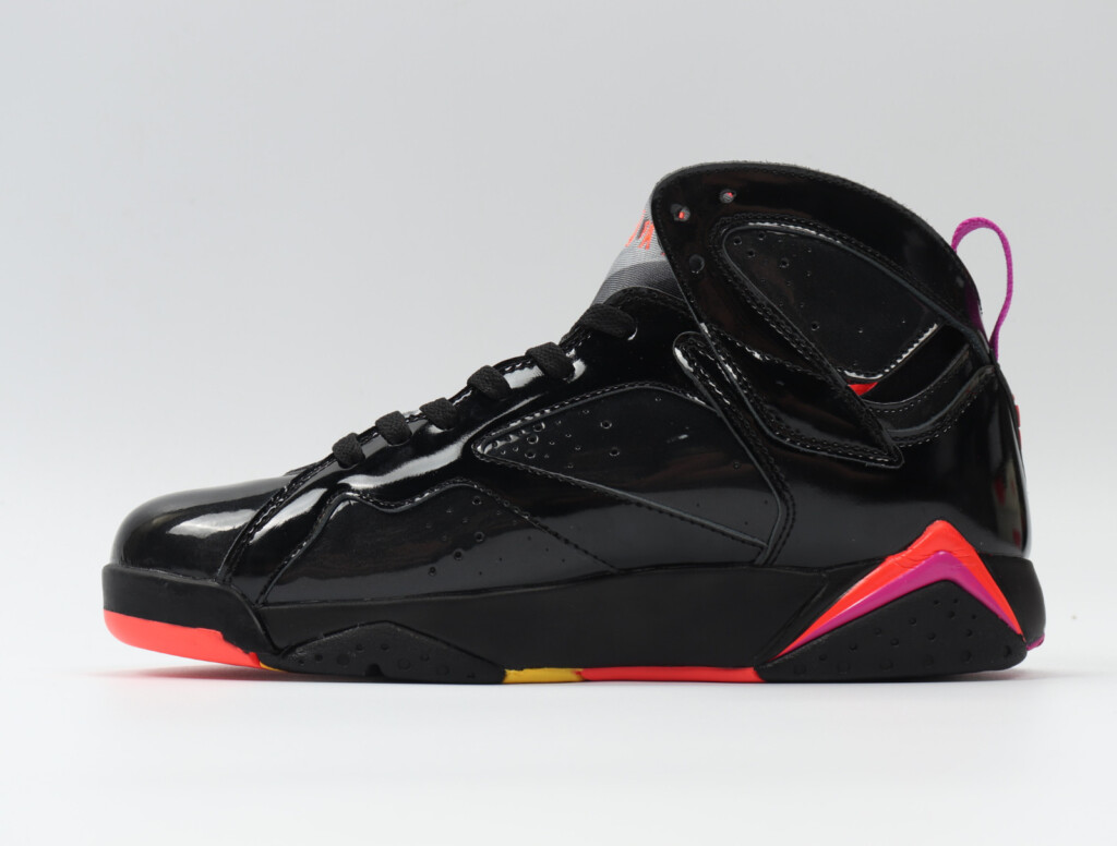 Nike Womens Air Jordan 7 Retro Patent Leather Black 313358 006 Febsale