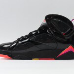 Nike Womens Air Jordan 7 Retro Patent Leather Black 313358 006 Febsale