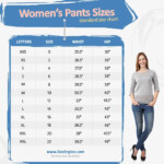 Pant Size Chart Measurement Guide For Women Men SizeEngine