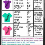 Pin By Cindy Larson On For Vinyl Kids Shirts Design Size Chart For