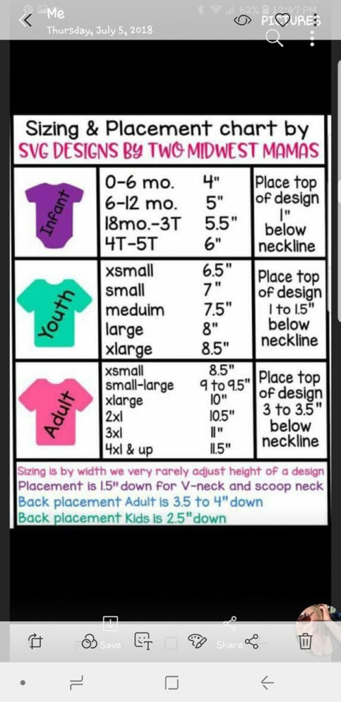 Pin By Cindy Larson On For Vinyl Kids Shirts Design Size Chart For 