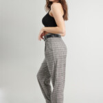 Pleated Plaid Pant